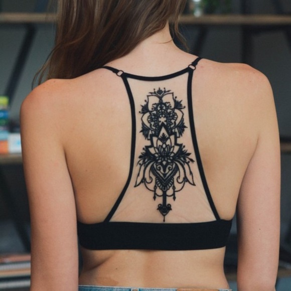 sarrah Other - LAST 1 XS/S New Design Back Mesh Racerback Bralette